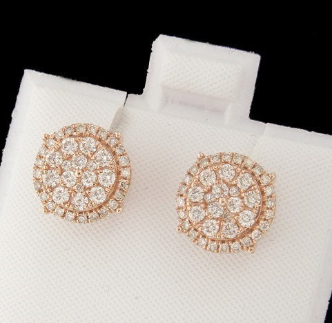 0.85ct Diamond Cluster Earrings