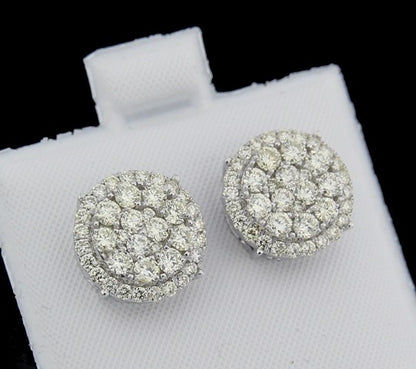 0.85ct Diamond Cluster Earrings